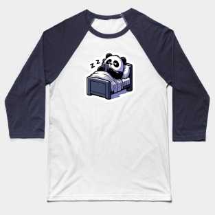 panda sleepy texting Baseball T-Shirt